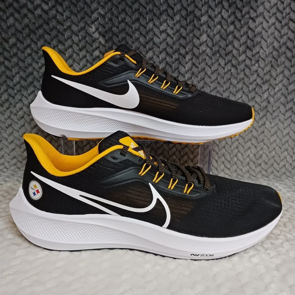 Nike Air Zoom Pegasus 39 Pittsburgh Steelers Men's Walking Running Shoes Size 12